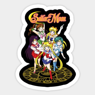 Sailor Moon Team with Magic Circle Sticker